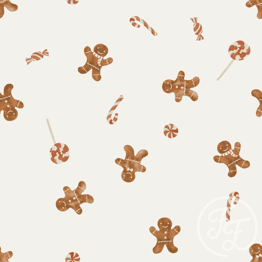 Family Fabrics | Gingerbread Man 100-1150 (by the full yard)