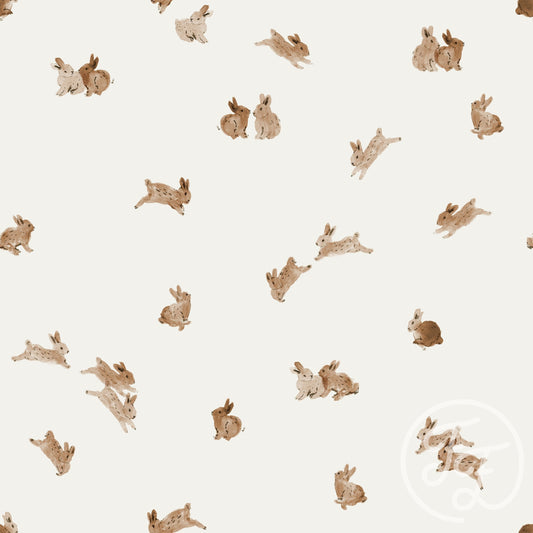 Family Fabrics | Small Rabbits 100-1155 (by the full yard)
