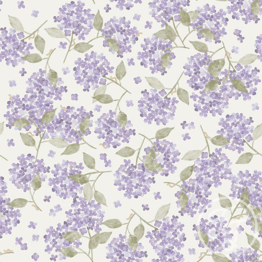 Family Fabrics | Hortensia Lavender 100-1171 (by the full yard)