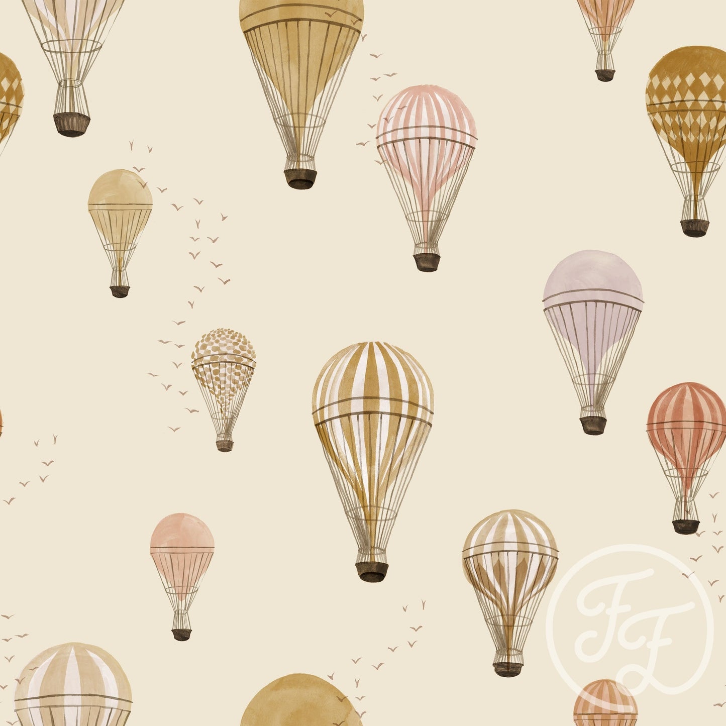 Family Fabrics | Hot Air Antique White 100-1174 (by the full yard)