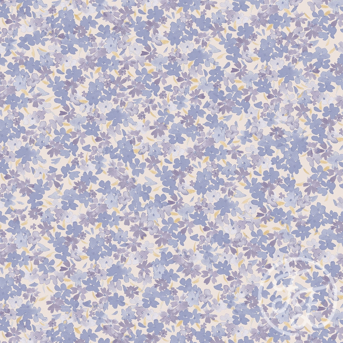 Family Fabrics | Mixed Flowers Blue 100-1181 (by the full yard)
