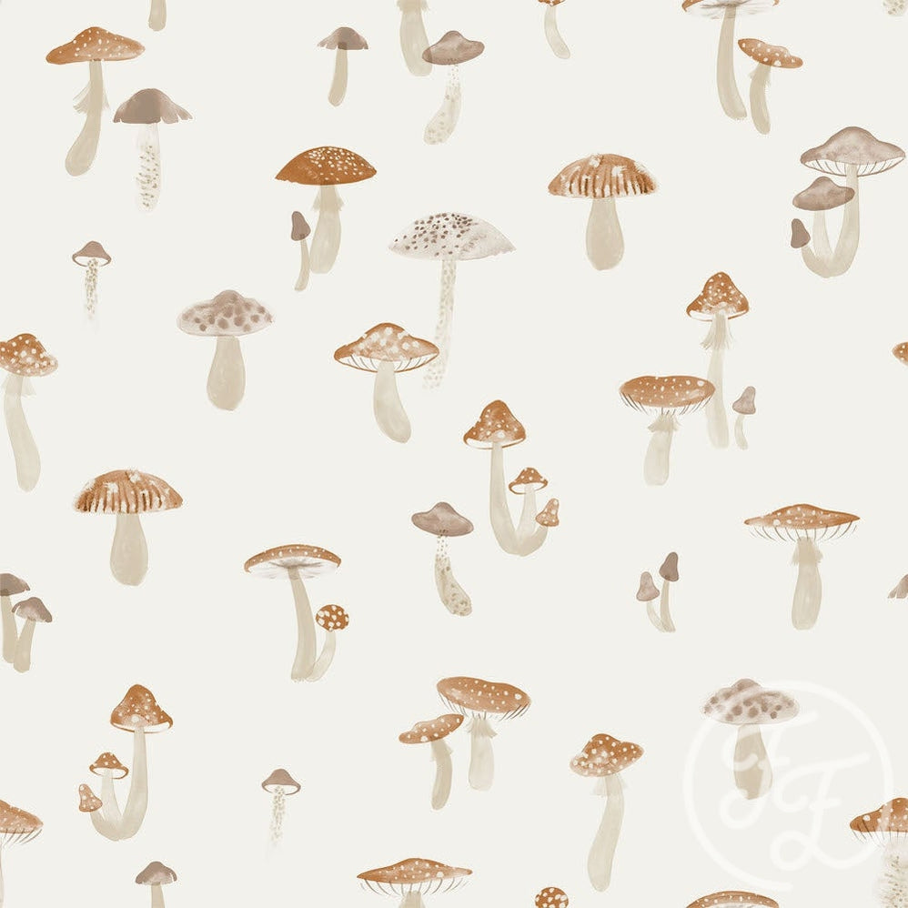 Family Fabrics | Tiny Mushroom Brown White 100-1188 (by the full yard)