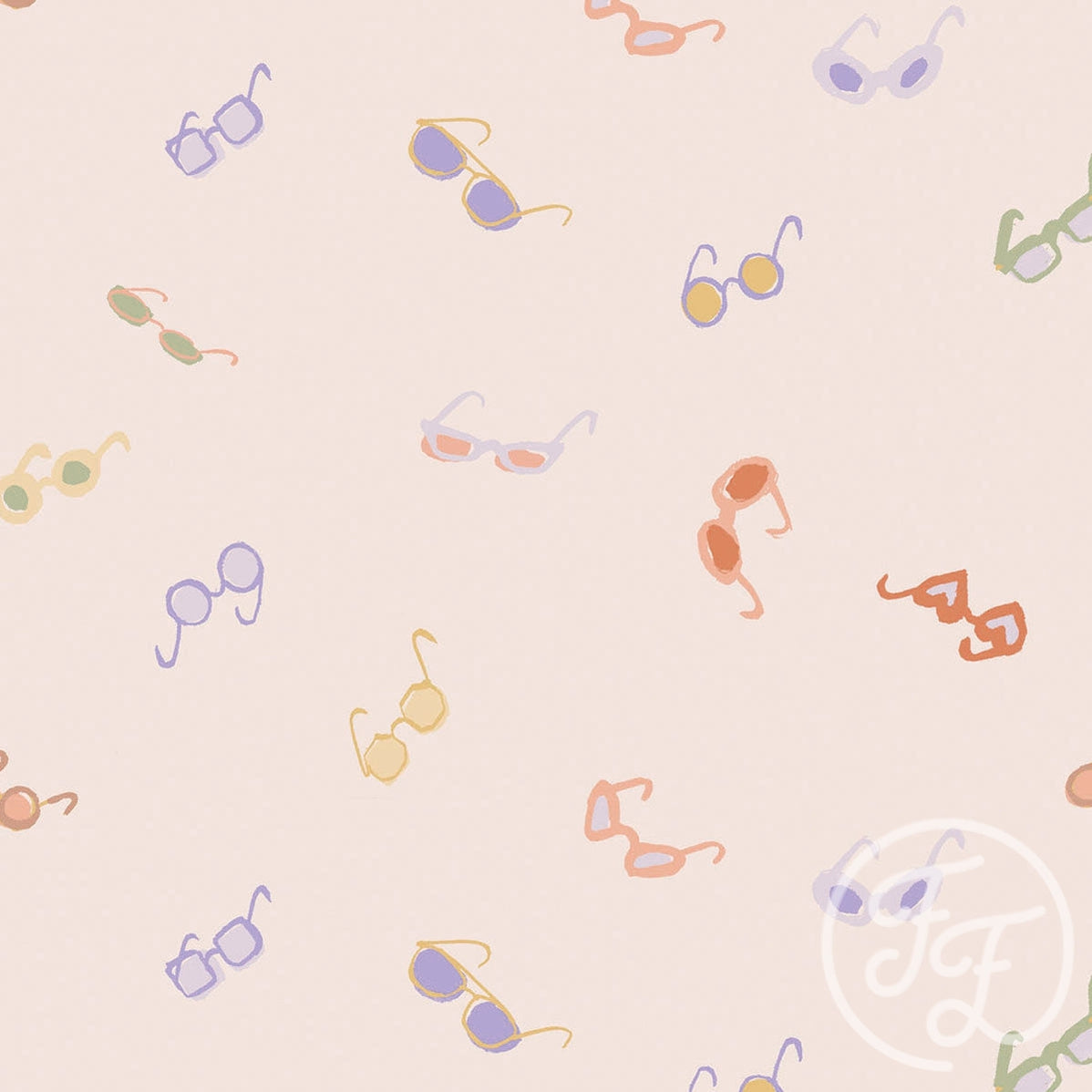 Family Fabrics | Sunglasses pink 100-1248 (by the full yard)