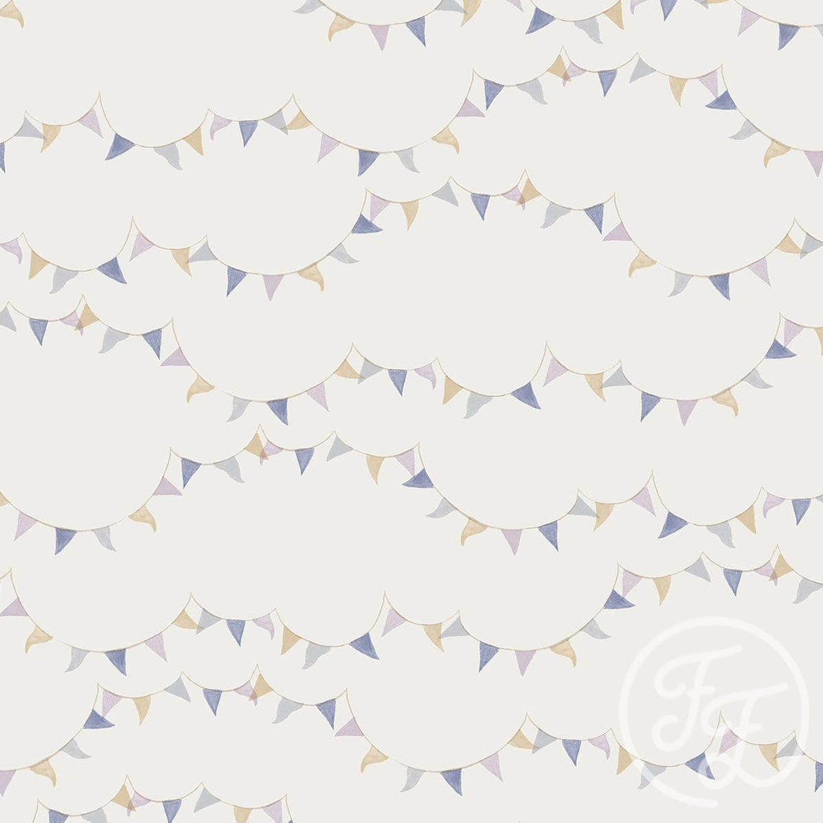 Family Fabrics | Party blue 100-1252 (by the full yard)