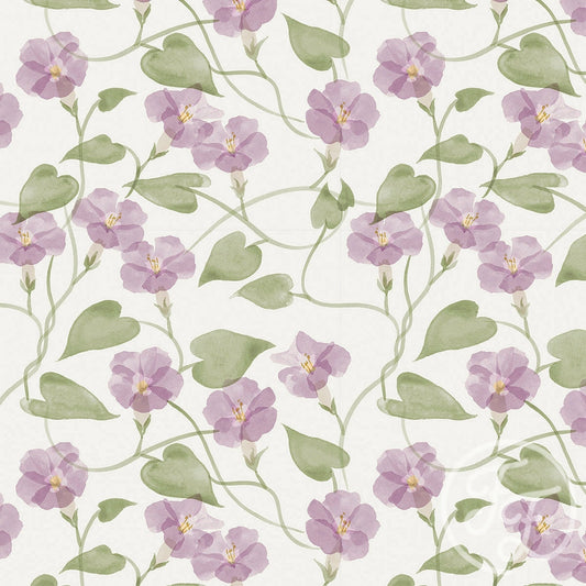 Family Fabrics | Ipomea Lilac 100-1256 (by the full yard)