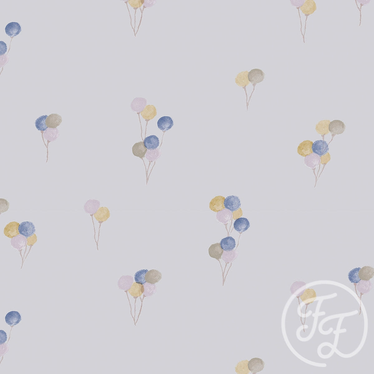 Family Fabrics | Balloons Sky blue 100-1262 (by the full yard)
