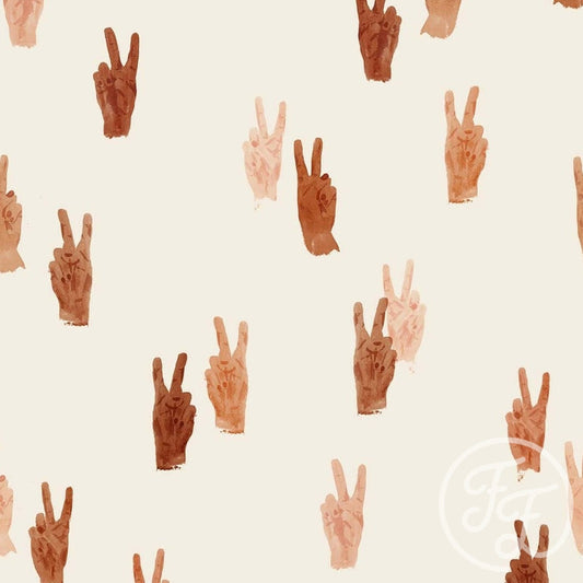 Family Fabrics | Peace Sand 100-1265 (by the full yard)