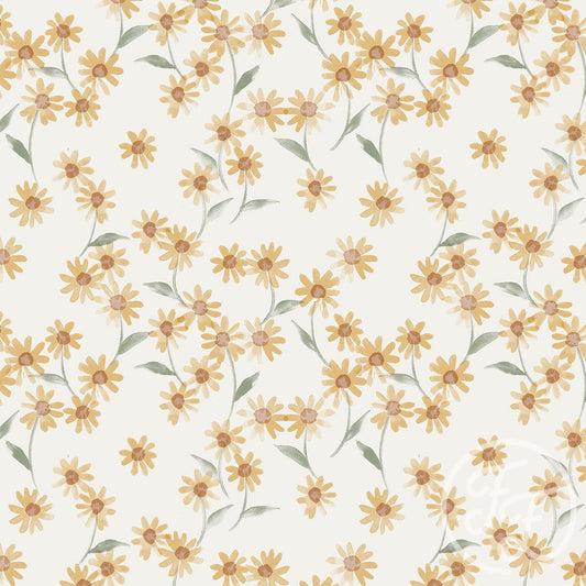 Family Fabrics | Happy Flowers Yellow 100-1276 (by the full yard)