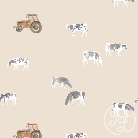 Family Fabrics | Cows Sand 100-1292 (by the full yard)