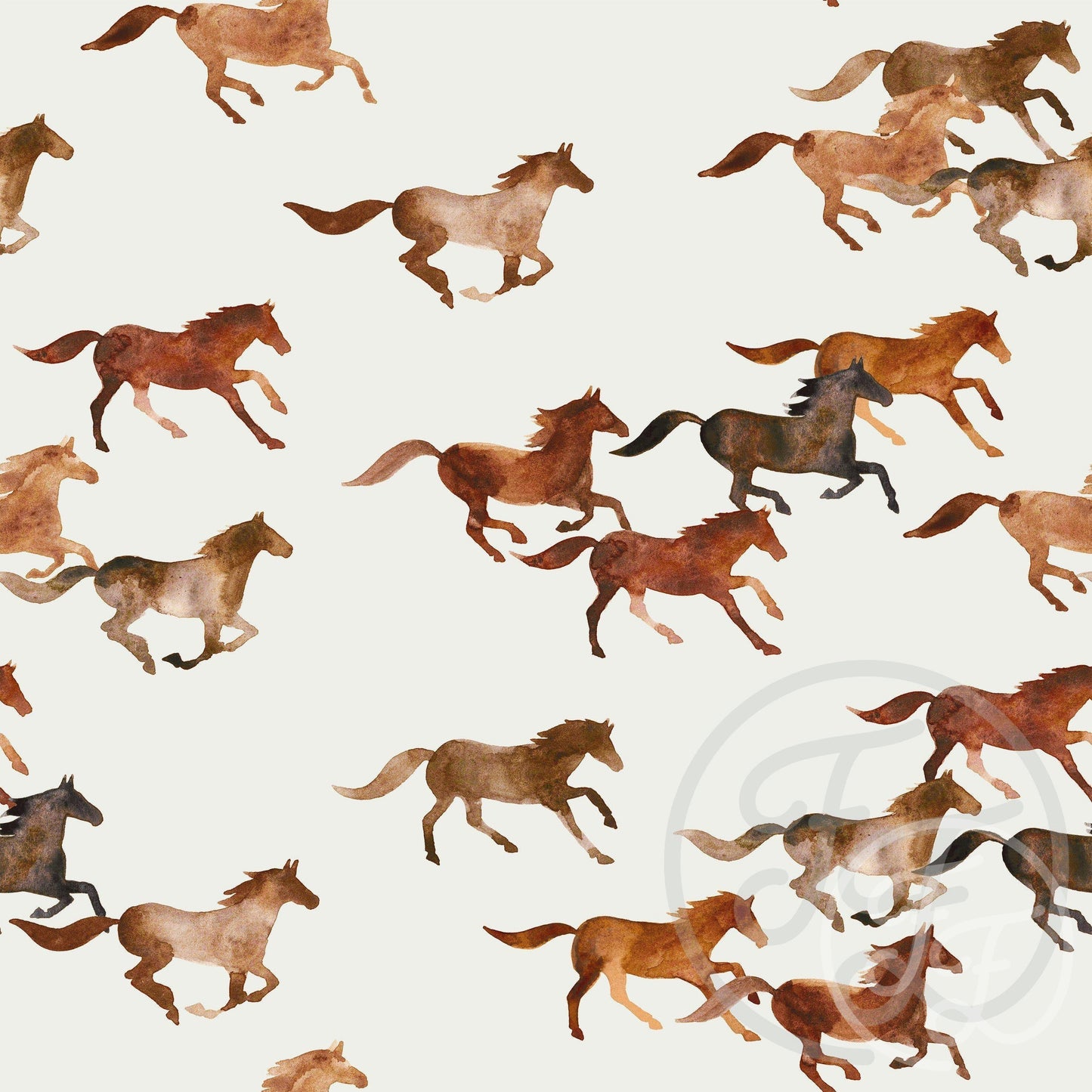 Family Fabrics | Wild Horses 100-131 (by the full yard)