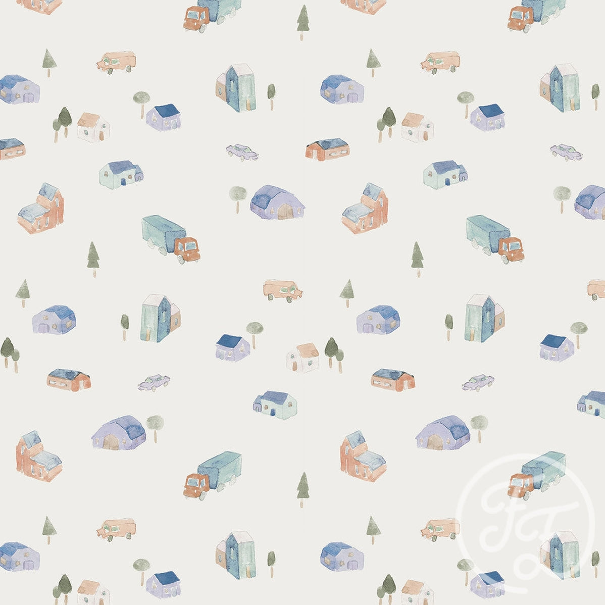 Family Fabrics | Village Off White 100-1333 (by the full yard)