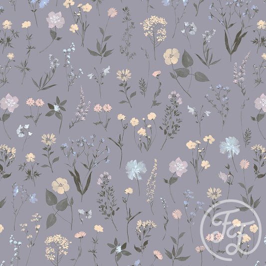 Family Fabrics | Wild Flowers Blue 100-1336 (by the full yard)