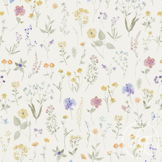 Family Fabrics | Wild Flowers Off White 100-1337 (by the full yard)