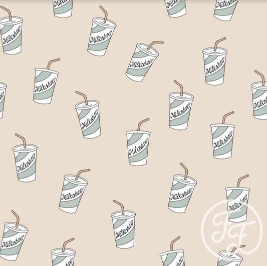 Family Fabrics | Milkshake Green 100-1361 (by the full yard)