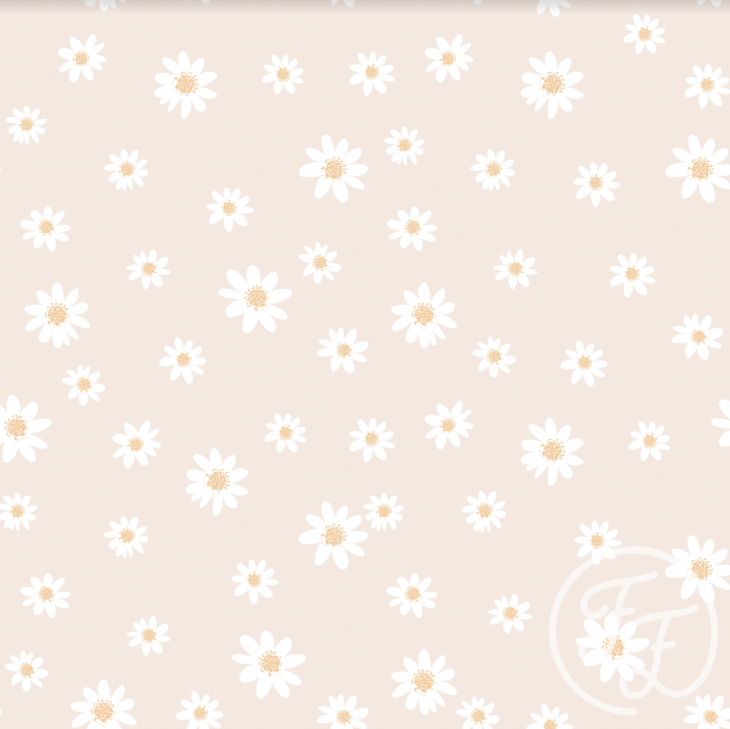 Family Fabrics | Daisies Cream 100-1366 (by the full yard)