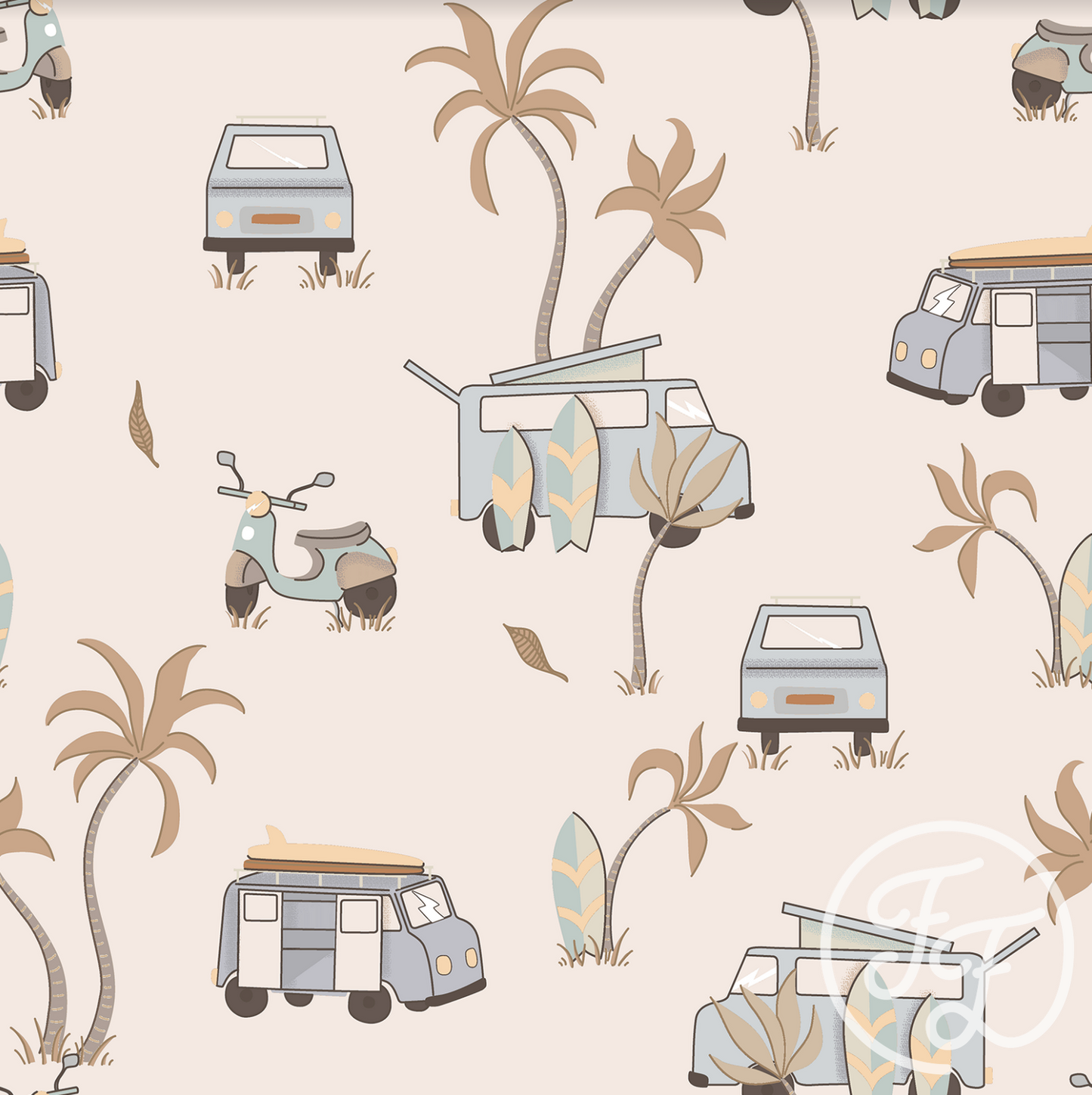 Family Fabrics | Camping Sand 100-1368 (by the full yard)