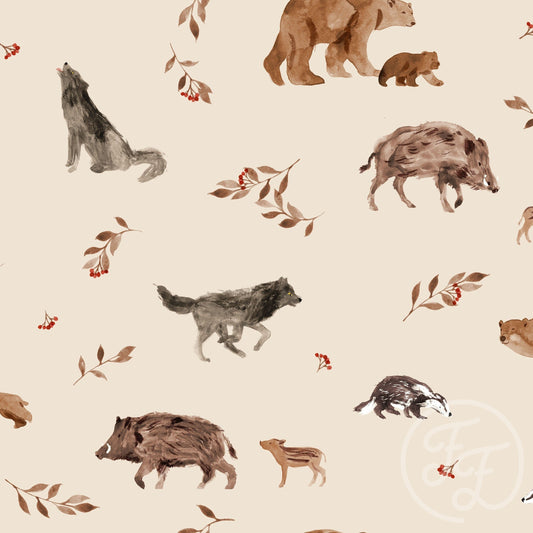 Family Fabrics | Forest Animals Color 100-1382 (by the full yard)