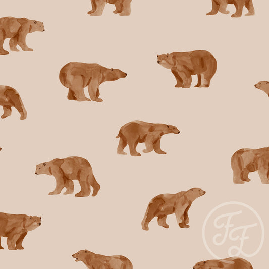 Family Fabrics | Grizzly Bear Sand 100-1386 (by the full yard)