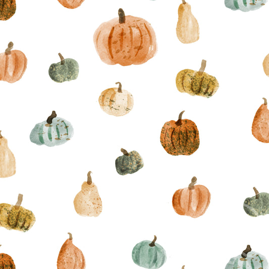Family Fabrics | Pumpkins Off White 100-1394 (by the full yard)