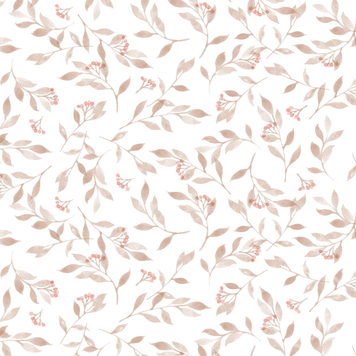 Family Fabrics | Berry Branches Small Pastel Off White 100-1419 (by the full yard)