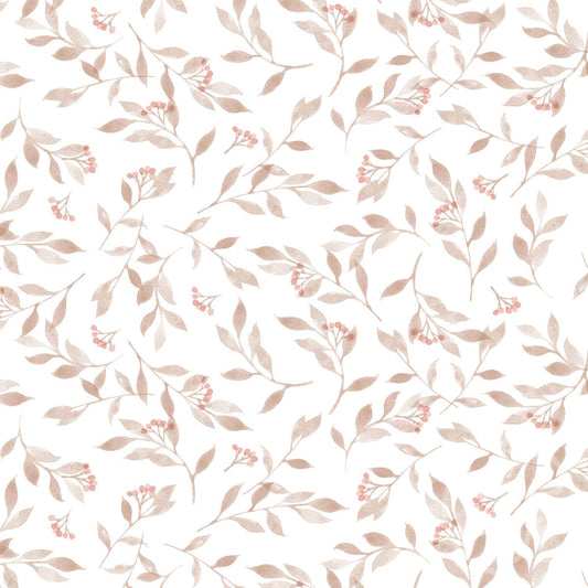 Family Fabrics | Berry Branches Small Pastel Off White 100-1419 (by the full yard)