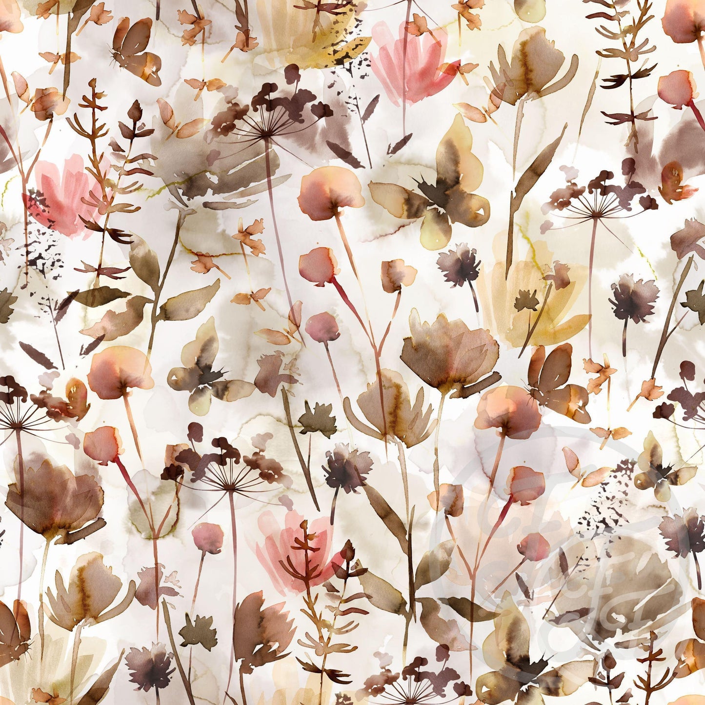 Family Fabrics | Wild flowers 100-142 (by the full yard)