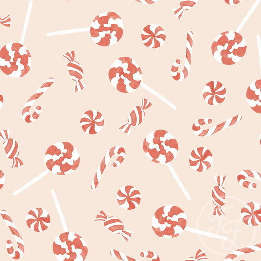 Family Fabrics | Christmas Candy Pink 100-1438 (by the full yard)