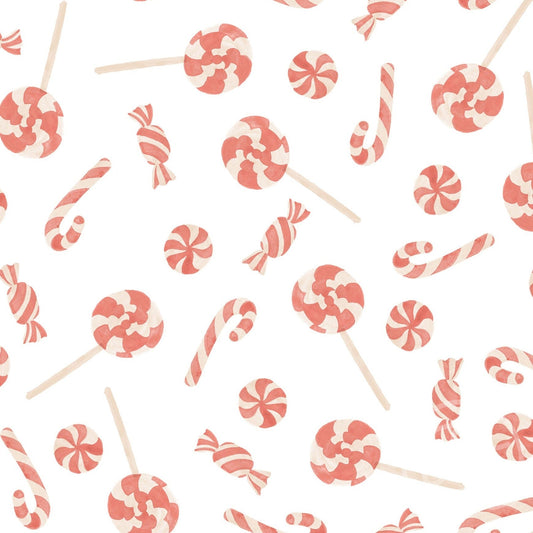 Family Fabrics | Christmas Candy Off White 100-1439 (by the full yard)