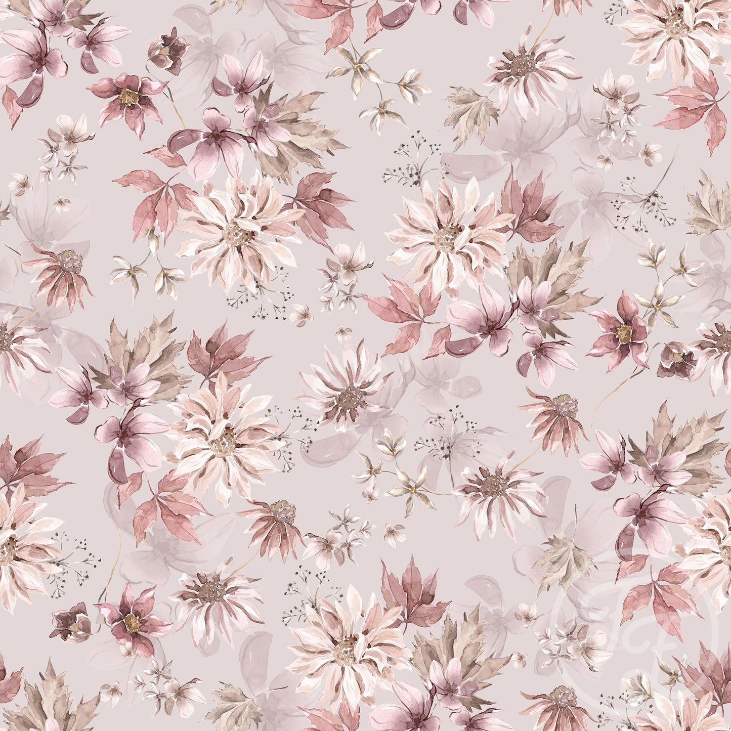 Family Fabrics | Winter Botanical Pink 100-1483 (by the full yard)