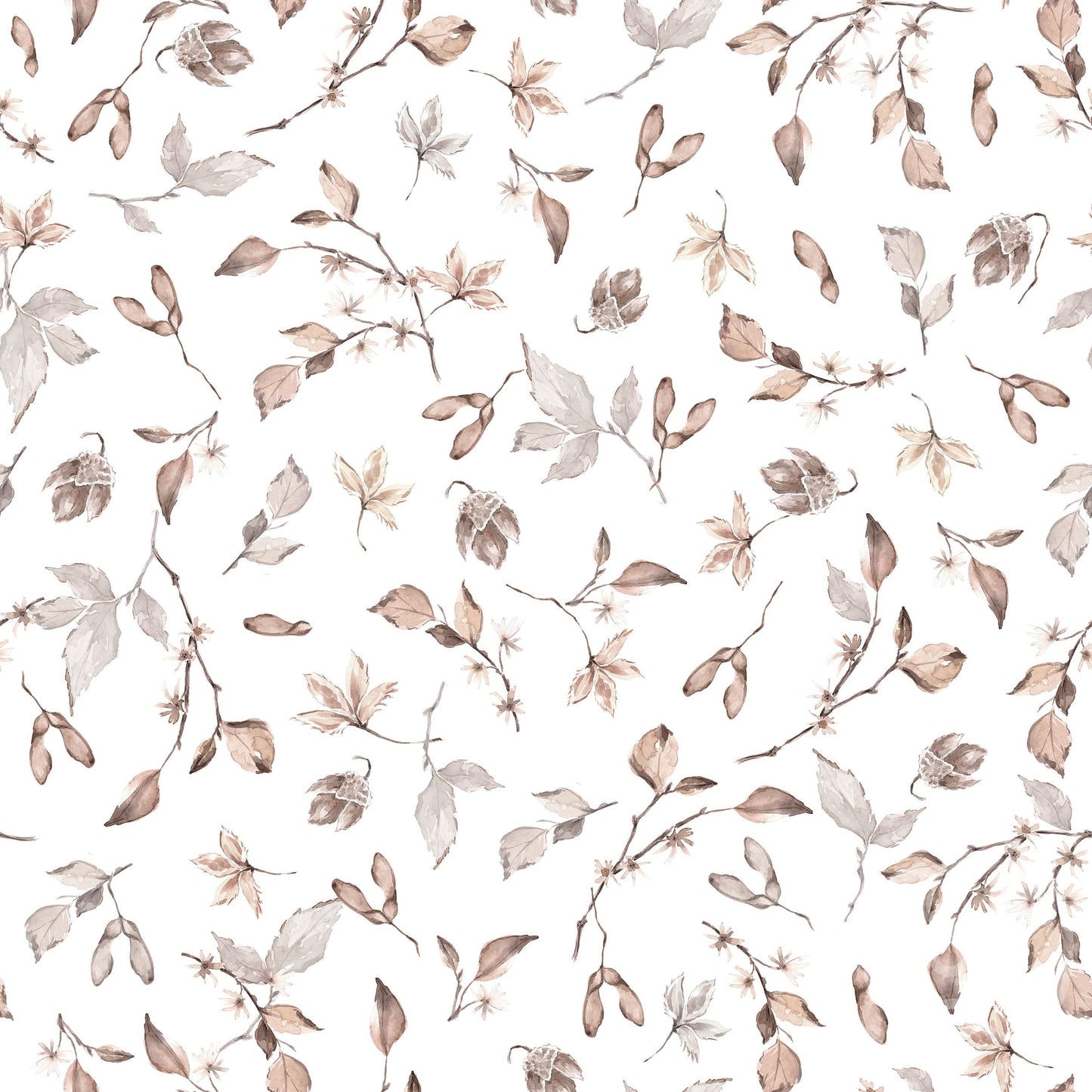 Family Fabrics | Frozen Botanical Off White 100-1485 (by the full yard)