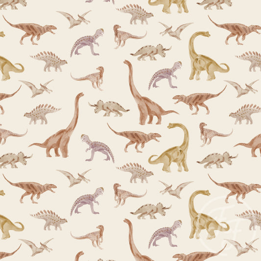 Family Fabrics | Dinosaur Brown Small