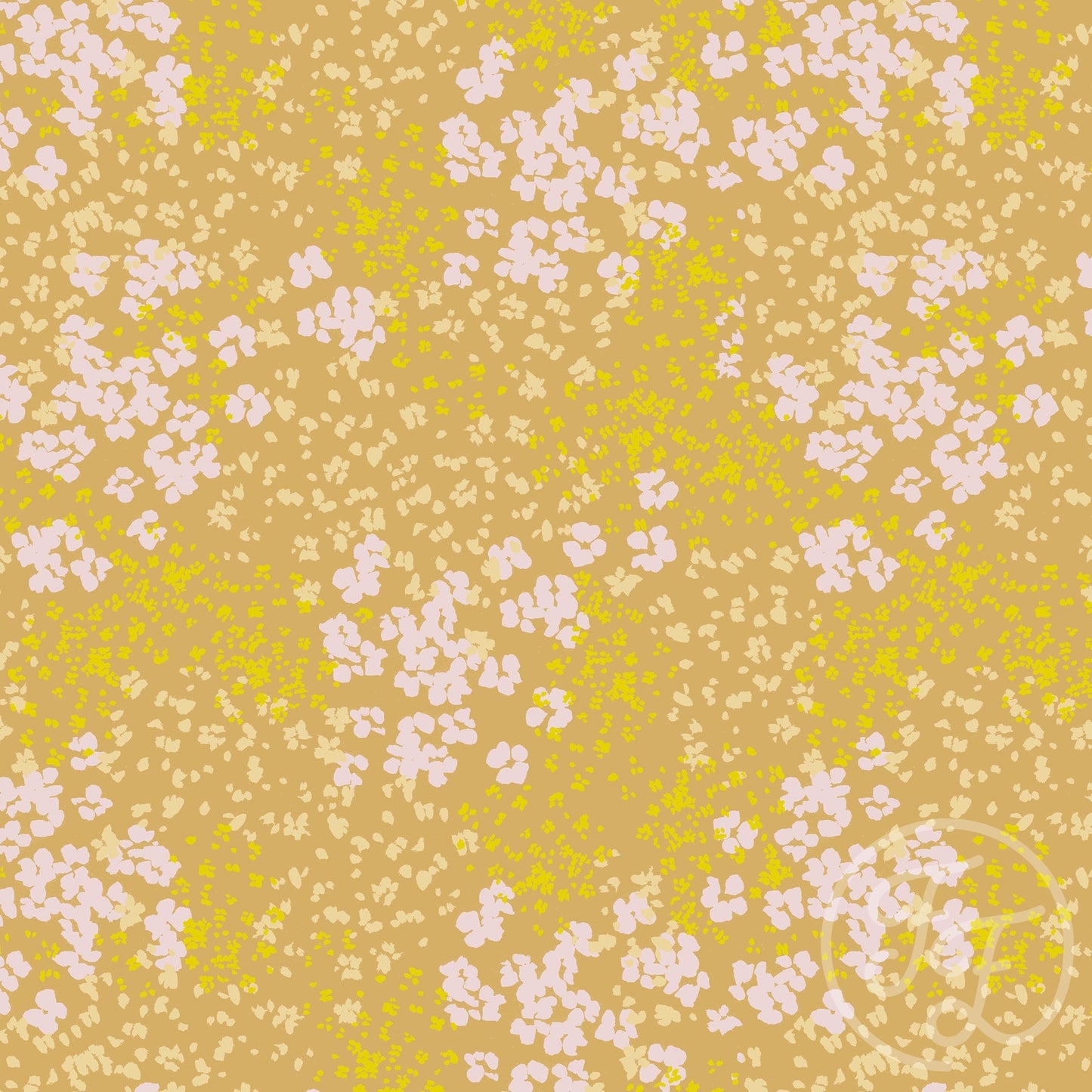 Family Fabrics | Flower Scatter Yellow