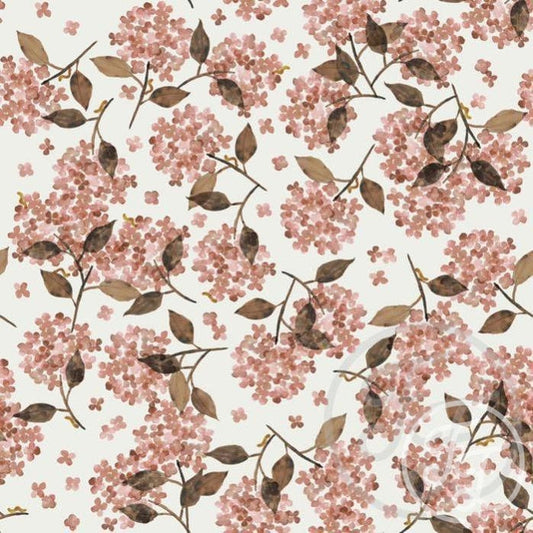 Family Fabrics | Hortensia Rosy  100-159 (by the full yard)