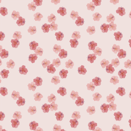 Family Fabrics | Hawaiian Flowers Pink Small | 100-1635 (by the full yard)