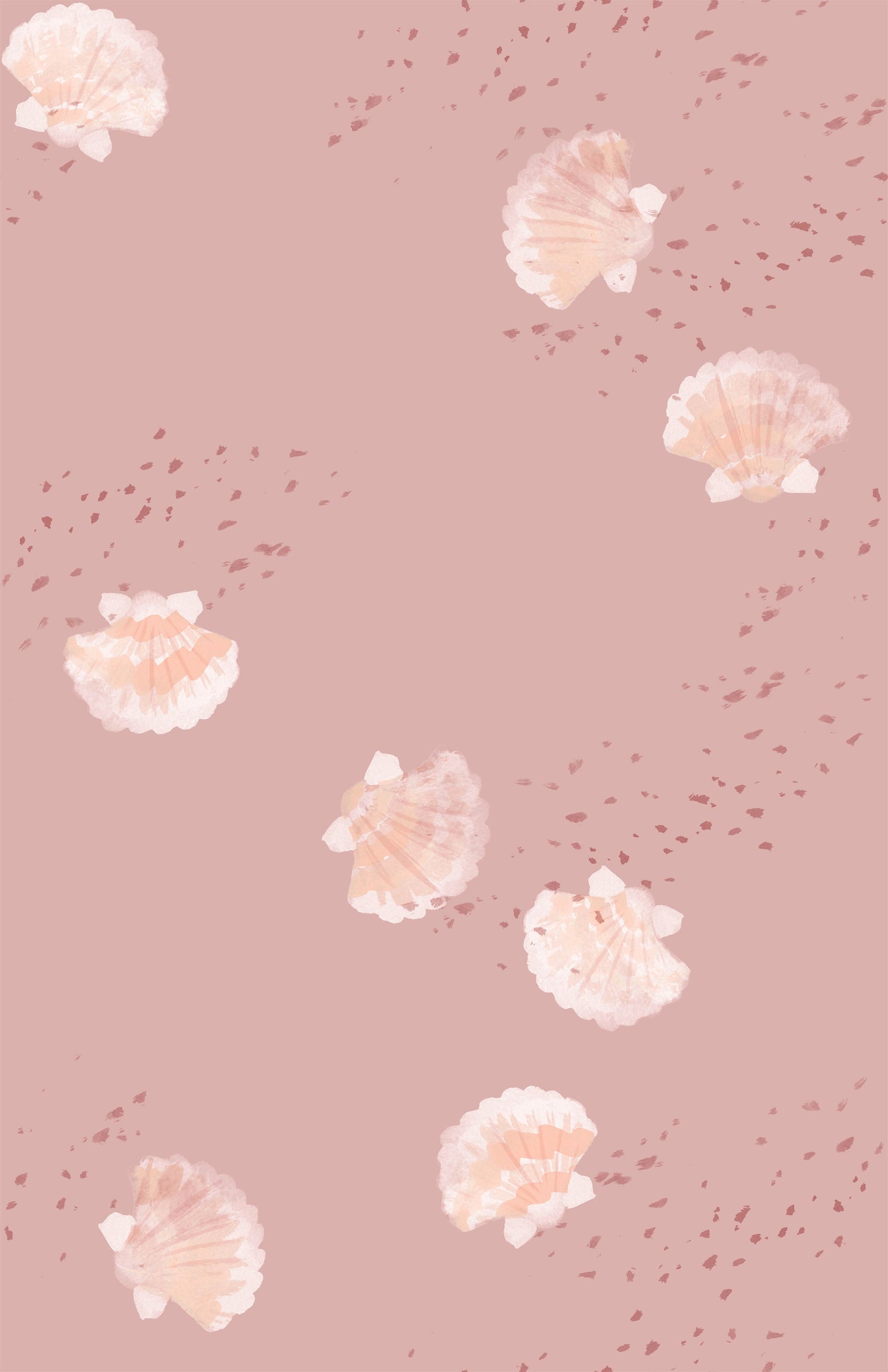 Family Fabrics | Shells Pink | 100-1654 (by the full yard)