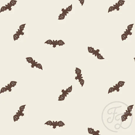Family Fabrics | Bats Brown Small | 100-1715 (by the full yard)