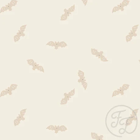 Family Fabrics | Bats Beige Small | 100-1717 (by the full yard)