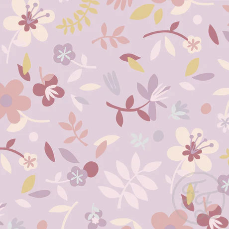 Family Fabrics | Collage Flower Lilac Big | 100-1732 (by the full yard)
