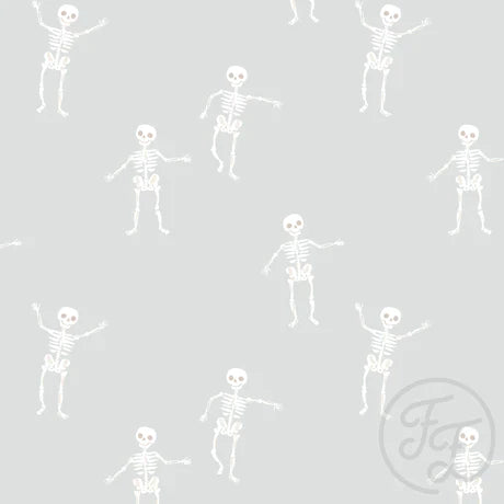 Family Fabrics | Dancing Skeletons Light Blue | 100-1740 (by the full yard)