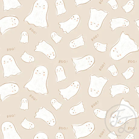 Family Fabrics | Little Ghost Beige | 100-1750 (by the full yard)