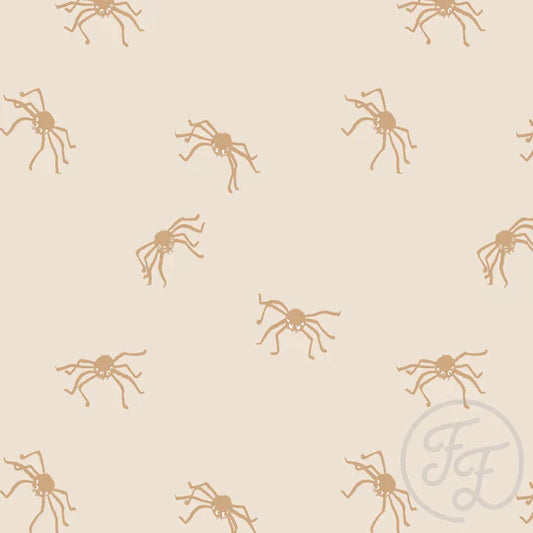 Family Fabrics | Spiders Beige | 100-1766 (by the full yard)