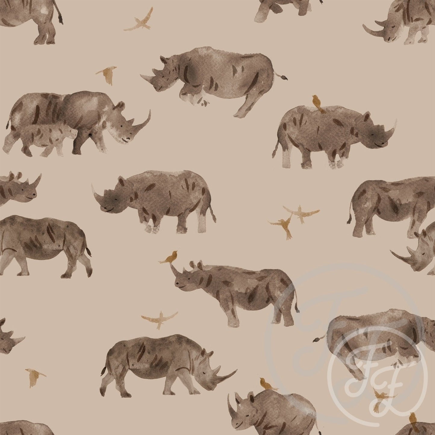 Family Fabrics | Rhino 100-184 (by the full yard)