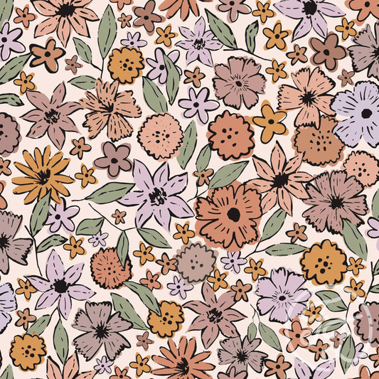 Family Fabrics | Bohemian Vintage Floral 101-106 (by the full yard)