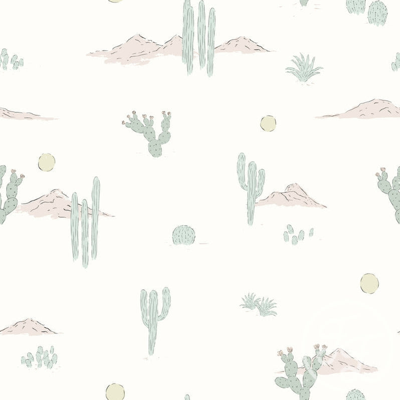 Family Fabrics | Light Cactus Desert 101-121 (by the full yard)