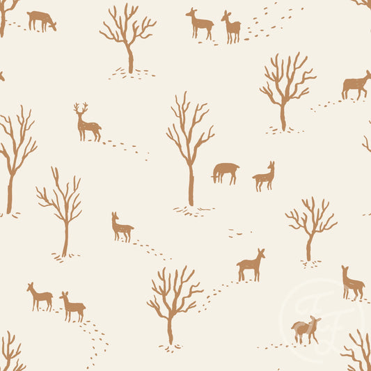 Family Fabrics | Wandering Deer Cream 101-159 (by the full yard)
