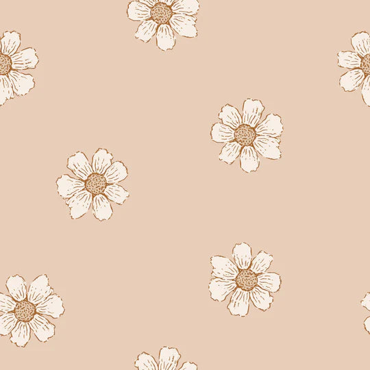 Family Fabrics | Daisies Coral 101-179 (by the full yard)