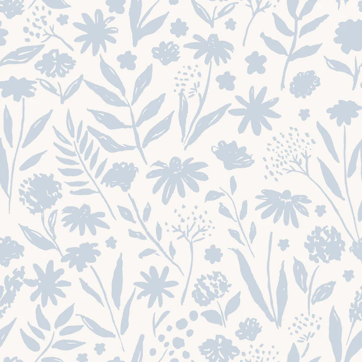 Family Fabrics | Wildflower Iceblue 101-208 (by the full yard)