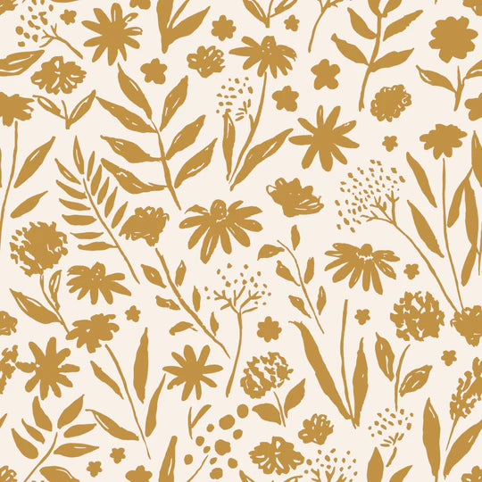 Family Fabrics | Wildflower Mustard 101-212 (by the full yard)