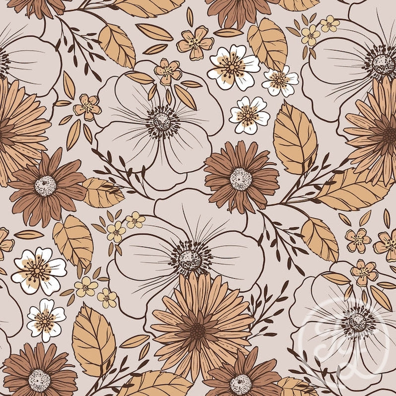 Family Fabrics | Christiane Vintage Flowers 102-112 (by the full yard)