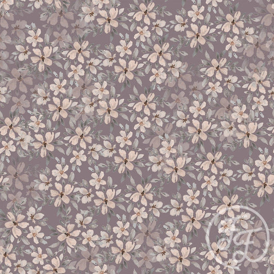 Family Fabrics | Aquarell flowers violet 102-116 (by the full yard)